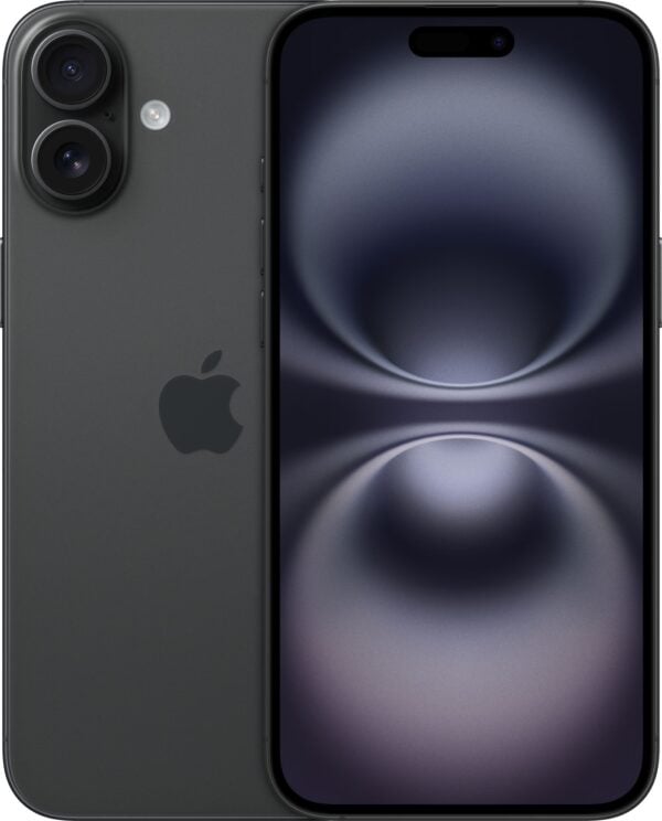 Refurbished iPhone 16 128 GB · Zwart